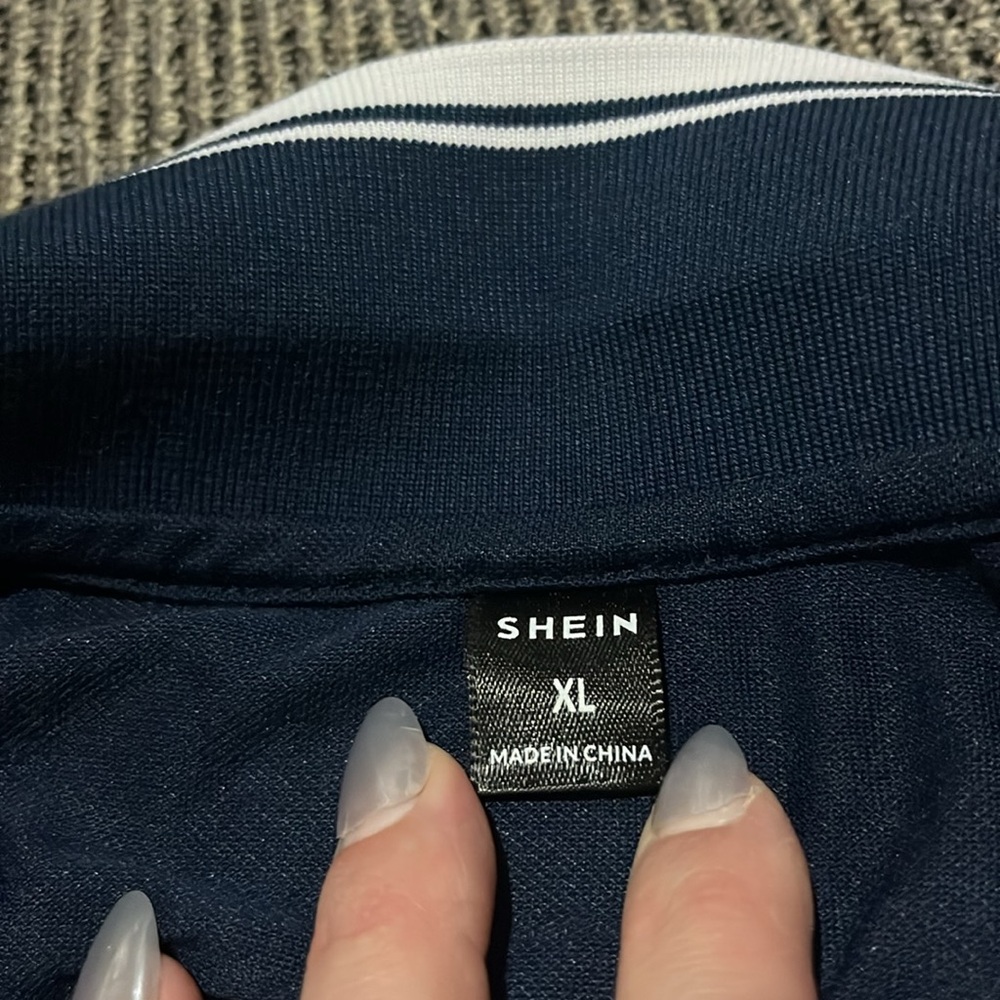 SHEIN Blue Polo Shirt - Picture 3 of 5